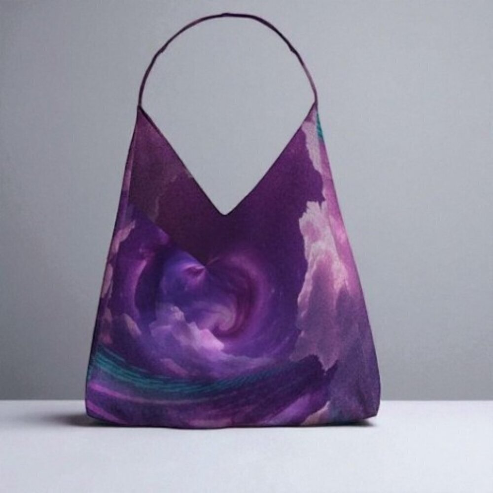 Galactic Interface: Neon Circuitry in the Void Bag
